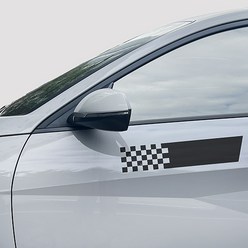 마이웨이카 자동차 흠집 스티커 차량용 스크래치 기스 커버 가림 (2입), 대형, 흰색, 2개