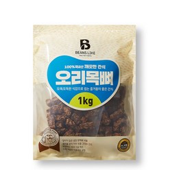 빈즈라이크 오리목뼈 1kg 사사미 강아지간식, 1000g, 단품