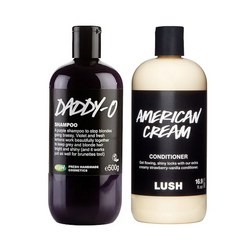 Lush 러쉬 대디오 샴푸 500g + 아메리칸크림 컨디셔너 세트 호주, 1세트