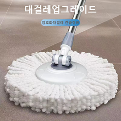 대걸레 물걸레청소기금속세탁탈수통+밀대+극세사걸레2P 국내배송, 1세트