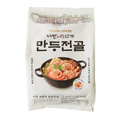 PEACOCK 피코크 어랑 손만두 만두전골 1.15kg (2~3인분), 1개