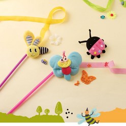 아트랄라 스프링 리본놀이 (4인용) 봄 만들기 DIY키트 장난감 엄마표미술 재료, 단품