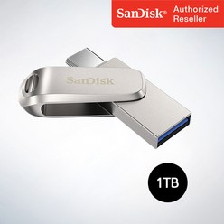 샌디스크 USB 메모리 Ultra Dual Drive Luxe 울트라 듀얼 드라이브 럭스 Type-C OTG USB 3.1 SDDDC4 1TB, 1테라