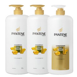 팬틴 프로브이 샴푸 컨디셔너 대용량 1200ml .TC, 데일리 모이스처, 샴푸2개+컨디셔너1개, 1세트