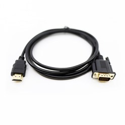 (IN) HDMI to VGA RGB 변환케이블 1.8M 3M HDCP 무전원 1920x1080, 1개