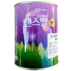 KCC페인트 센스멜골드 1L /유성 에나멜 철재 목재 가구 문짝리폼 철구조물, 흑색 유광, 1개