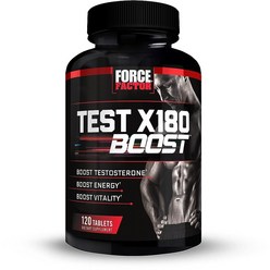 Force Factor 포스 팩터 Test X180 남성용 테스토스테론 부스터 보충제 체력 D아스파르트산 호로파 함유 120정, 1개