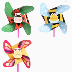 바람개비 곤충바람개비 만들기재료 집콕놀이키트 엄마표미술놀이, 꿀벌