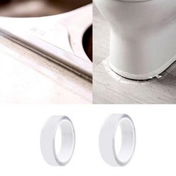 나인쇼핑 실리콘 욕실 방수 주방 투명 방염 테이프 싱크대 밴드 코너, 상품선택, 5m (3x0.5cm)