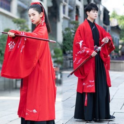 중국 전통 의상 한푸 사극 무협 협객 옷 복장 코스프레 여자 남자 고장극 드라마