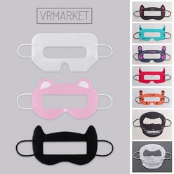 VR 위생 마스크 [VR마스크 브이알 디자인 100개], 디자인-검정고양이, 100개