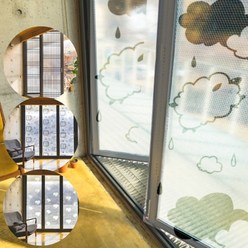 국산 고급형 무늬 단열 뽁뽁이 유리창 유리문 대형 창문 특허 우풍차단, 꽃(흰색), 1개