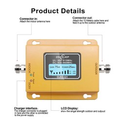 Gsm 중계기 GSM 900MHz 증폭기 20Dbm lcd 미니 소형 휴대 전화 신호 부스터 리피터 Amplificatore 900 셀 R, 02 AU Plug Adapter