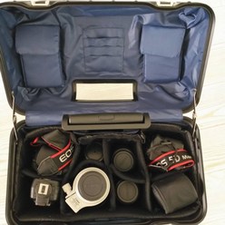 하드 캐리어 카메라 캐리어 가방 작은 여행용 기내용 연예인 장비 알루미늄 케이스 박스 보관함, 블랙 + 내부파티션_18 인치