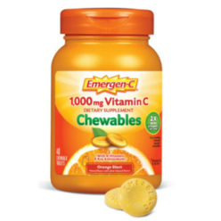 이머전씨 emergen c 비타민 C B 1000mg 오렌지맛 40츄어블, 1개, 40개