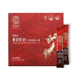 진생가 홍삼정 순 프리미엄 스틱 10g 30포, 3박스