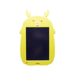 동물 LCD 8.5인치 패드 전자 메모 노트 그림그리는 전자스케치북, 03_노란 사슴