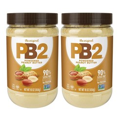 벨플랜테이션 PB2 파우더드 피넛 버터 글루텐 프리 저지방 비건, 453.6g, 2개