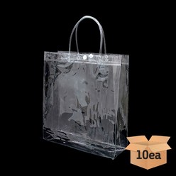 (재미스쿨) 작품비닐가방 대형 투명가방 10개 PVC 그리기 가방, D쿠팡 본상품선택