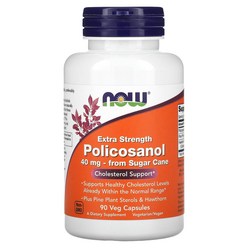 나우푸드 폴리코사놀 고함량 Policosanol 40mg 90정 NOW Foods