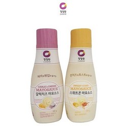 청정원 마요소스 갈릭치즈 스위트콘 튀김요리 소스, 갈릭치즈300g, 본상품선택