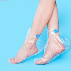 발 보습팩 비닐 일회용 풋케어 위생 커버 덧신 100매