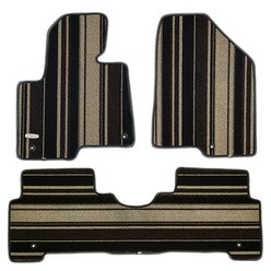 더원카매트 트랩 매트 운전석 + 보조석 + 2열 일체형 세트, 현대, 신형에쿠스(2011년04월) 103-1