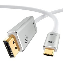 코드웨이 USB Type-C to DP 케이블, 1개, 3m
