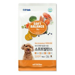 씨디랩 소프트발란스 속이 편한 강아지 발효사료 1.2kg 피부와 위장 소프트사료