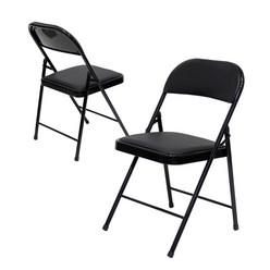 RM디자인 간이 교회 행사용 사무용 접이식 의자, 블랙분체 접의자