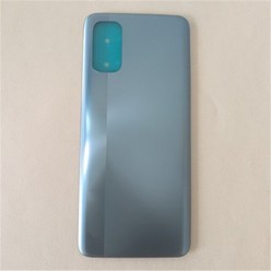 OPPO Realme 7 Pro RMX2170 용 전체 하우징 케이스 중간 프레임 커버 배터리 후면 카메라 렌즈가 있는 도어, [02] Battery cover Silver, 1개