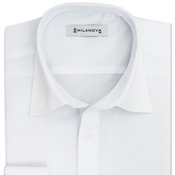 제이본부 밀라노바 반팔/긴팔 일자핏 흰색 화이드 드레스 무지 와이셔츠 95~110사이즈