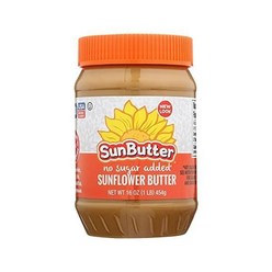 1+1 Sunbutter Natural 무설탕 해바라기 스프레드 16온스 케이스당 6개., 6개, 473ml