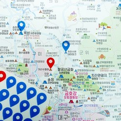 전국 캠핑지도 대한민국 국내 여행지 관광지 맵