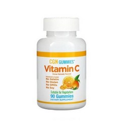 캘리포니아 골드 뉴트리션 비타민C 250mg 비타민A 75mcg 구미젤리 90정 오렌지맛 아스크로브산 베타카로틴, 1개