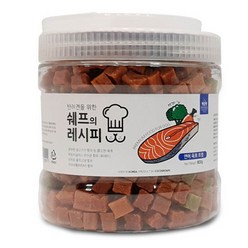 쉐프의레시피 대용량 황태트릿 800g / 락토바실러스 유산균(루테리)이 함유된 쫄깃한 육포 강아지 간식 대용량, 연어, 1개