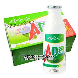 <평안중국식품>와하하 AD우유 220G*24ea (1box), 1개, 220g