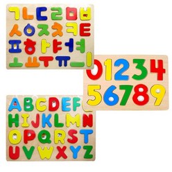 아기 원목 퍼즐 교구 한글 숫자 영어 알파벳 유아 교육용 나무 블럭 감각 놀이 영역 어린이집 장난감 낱말, 옵션선택, 숫자퍼즐판