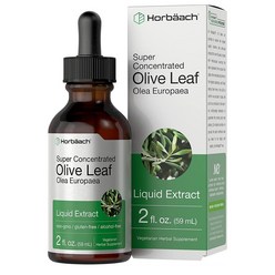 Horbaach Olive Leaf Extract 호바흐 올리브 잎 2oz(59ml) 2팩