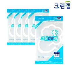 크린랲 크린 김장백 중형(10포기용) 2매X5개 김장봉투 비닐, 5개