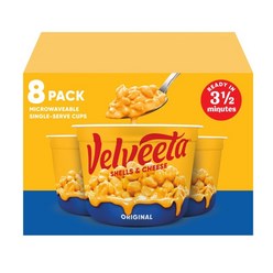 [미국 직배송]벨베타 오리지널 쉘 앤 치즈 전자렌지용 8컵x68g/Velveeta Original Shells & Cheese