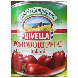 토마토 홀 통조림 2.5kg / 디벨라 2500g Divella Italian Peeled Tomatoes, 1