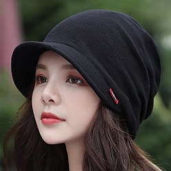 데이즈원 여성 모자 가을 겨울 중년 여자 항암 비니 두건 모자
