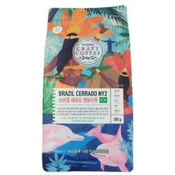 피코크 브라질 세라도 엔와이투 500g(분쇄커피), 500g, 1개