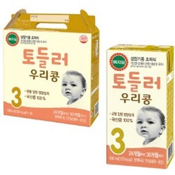 베지밀 토들러 우리콩 3단계 190mlx32팩 CZ, 두유맛, 190ml, 32개