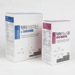 웰꼼베베 닥터에디션 아르지닌 + 닥터에디션 이노시톨 각30포 세트