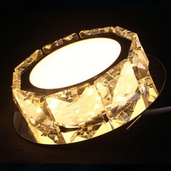 LED 5W 크리스탈 수정등 드레스룸 간접조명 매입등, 전구색(주황빛), 1개