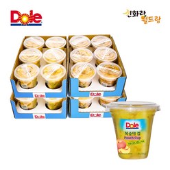 dole 후룻컵 복숭아 198g, 24개