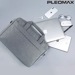 플레오맥스 PM-NP01 노트북 가방 파우치 크로스백, 차콜