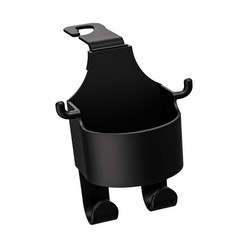 우산을 위한 다기능 자동차 워터 컵 홀더 후크 주최자 좌석 머리 받침 후크, 11.5cmx14.4cm, PP, 검은색